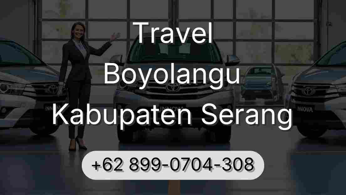 Travel Boyolangu Kabupaten Serang