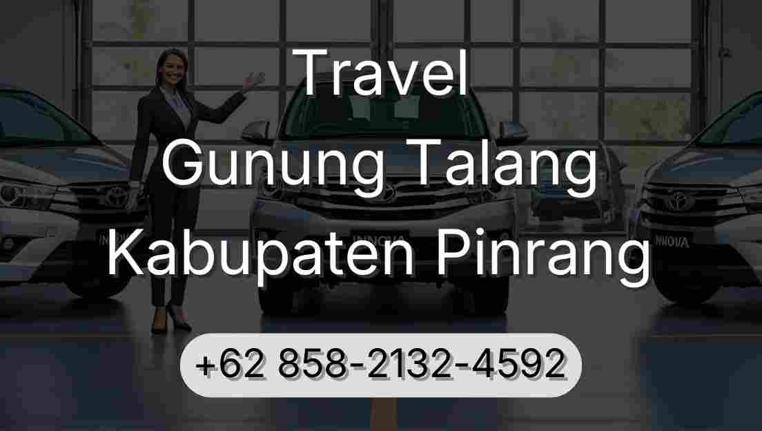 Travel Gunung Talang Kabupaten Pinrang