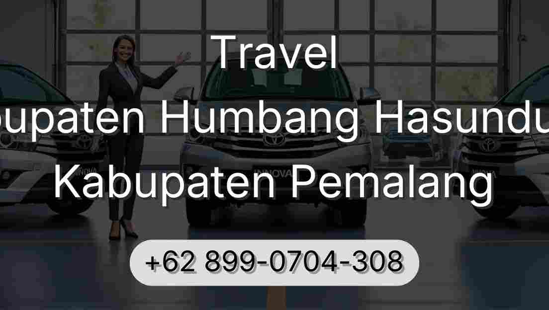 Travel Kabupaten Humbang Hasundutan Kabupaten Pemalang