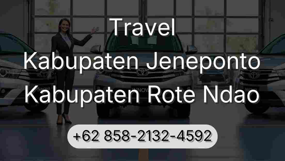 Travel Kabupaten Jeneponto Kabupaten Rote Ndao