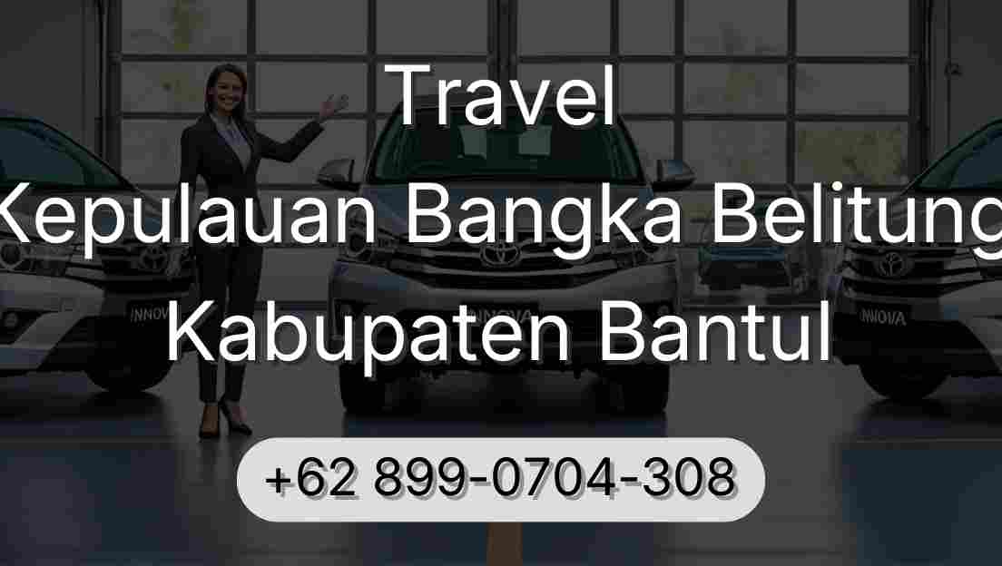 Travel Kepulauan Bangka Belitung Kabupaten Bantul