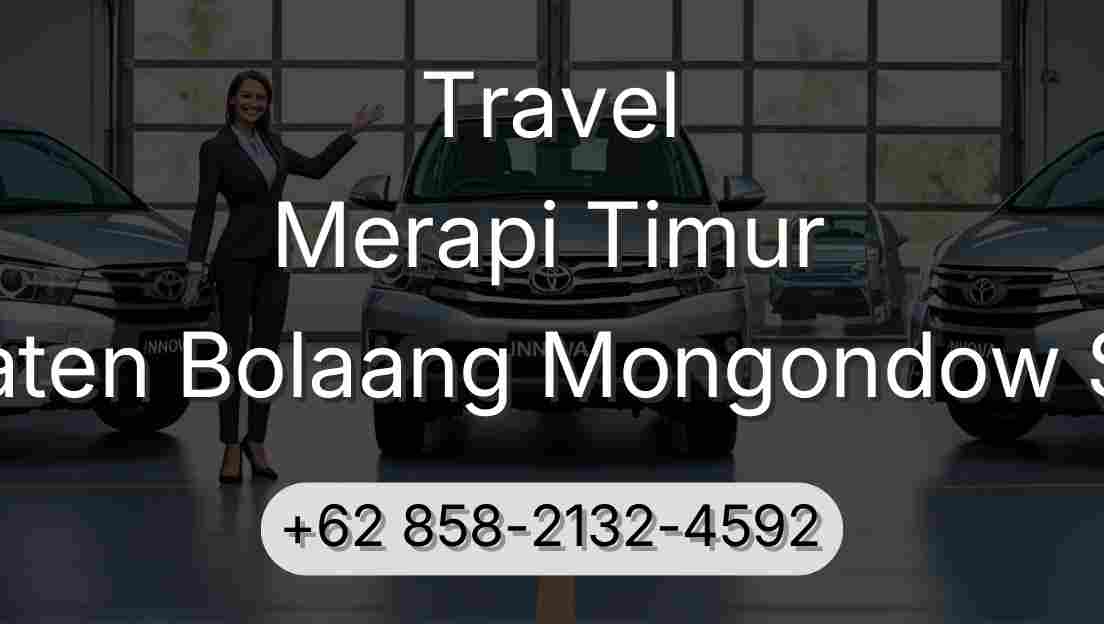 Travel Merapi Timur Kabupaten Bolaang Mongondow Selatan
