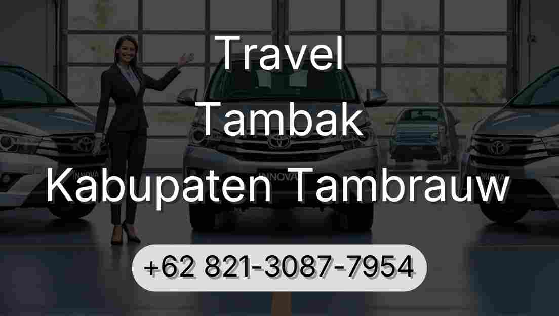 Travel Tambak Kabupaten Tambrauw