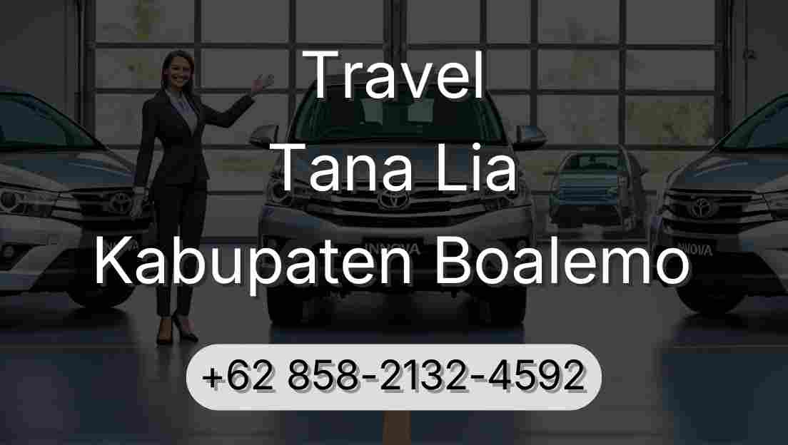 Travel Tana Lia Kabupaten Boalemo